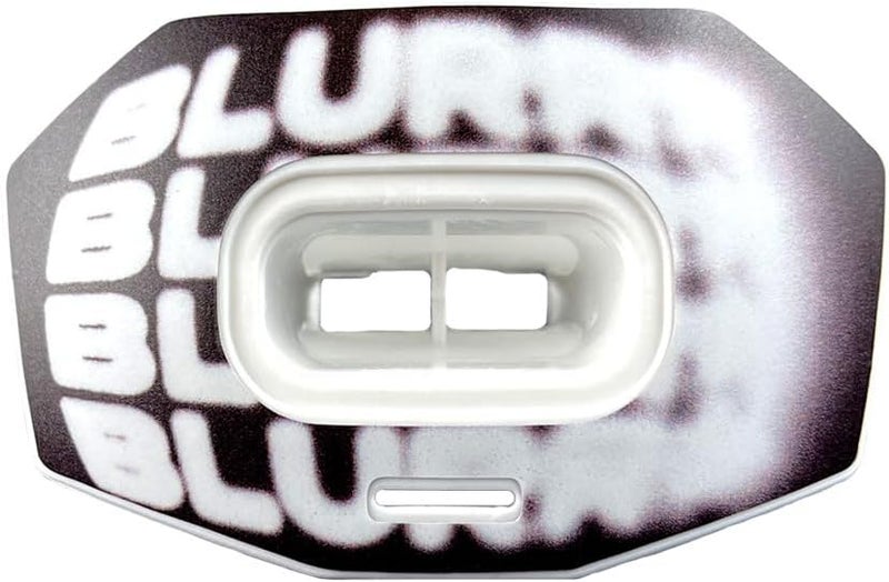 DAMAGE CONTROL Youth Football Mouth Guard – Breathable No Boil Mouthpiece, Protects Lips & Teeth, Works with Braces, Includes Helmet Strap – Sports Gear & Accessories (Blurr) - Image 1